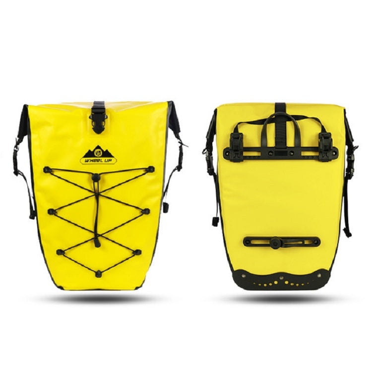 Skorter | WHEEL UP 25L WHFS001 Waterproof Bicycle Backpack Shelf Bag Unilateral Frame Bag Long-distance Trip Bicycle Bag 25L(Yellow)