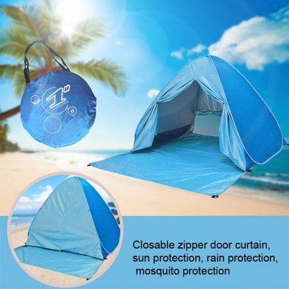 Skorter | With Curtain Automatic Instant Pop Up Tent Potable Beach Tent, Size:  200x165x130cm(Orange with Yellow)