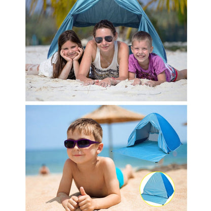 Skorter | With Curtain Automatic Instant Pop Up Tent Potable Beach Tent, Size:  200x165x130cm(Orange with Yellow)