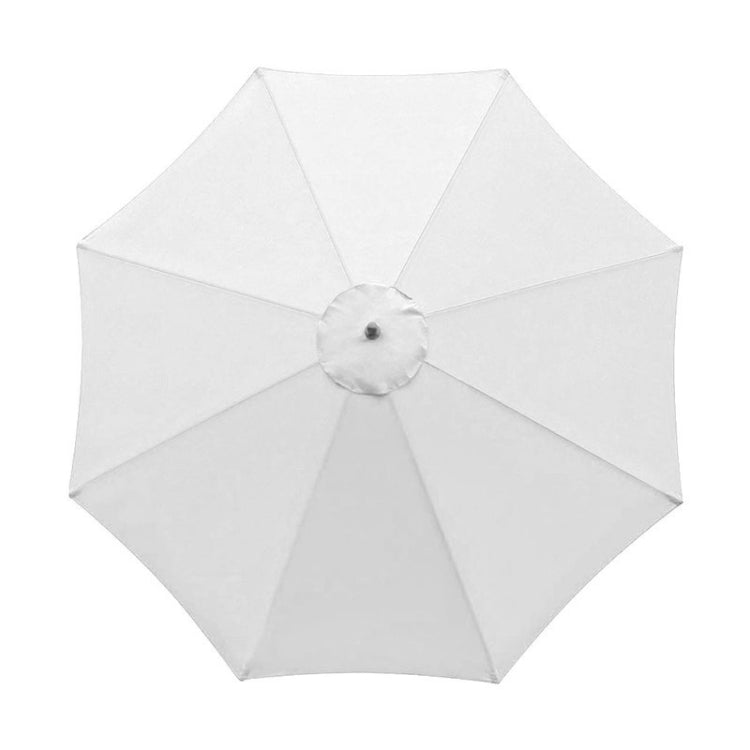 Skorter | Polyester Parasol Replacement Cloth Round Garden Umbrella Cover, Size: Diameter 3m 8 Ribs(Black)