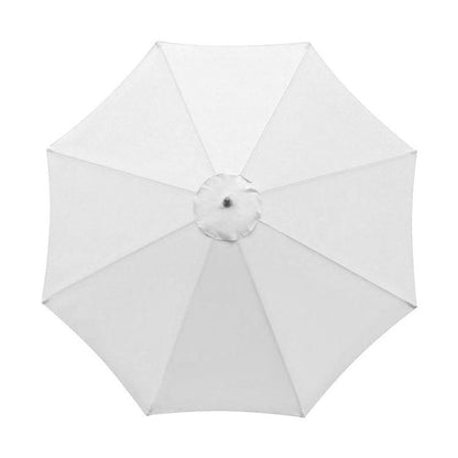 Skorter | Polyester Parasol Replacement Cloth Round Garden Umbrella Cover, Size: Diameter 3m 8 Ribs(Black)