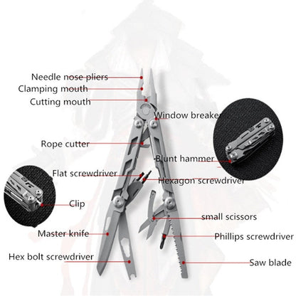 Skorter | 14 in 1 Multifunctional Pliers Folding Combination EDC Gadget Camping Survival Equipment Universal Tool Pliers