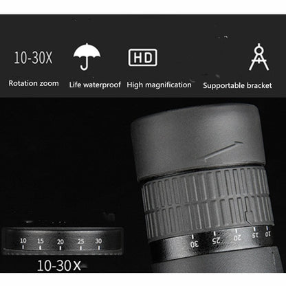 Skorter | TM2 10-30X50 Continuous Zoom Single Tube HD High Magnification Telescope
