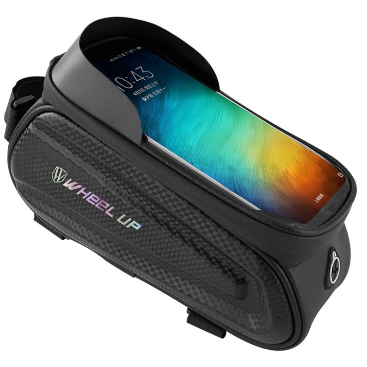 Skorter | WHEEL UP Hard Shell Bicycle Bag Front Beam Bag Mountain Bike mobile Phone Touch Screen Tube Bag Riding Equipment(Colorful reflective models)