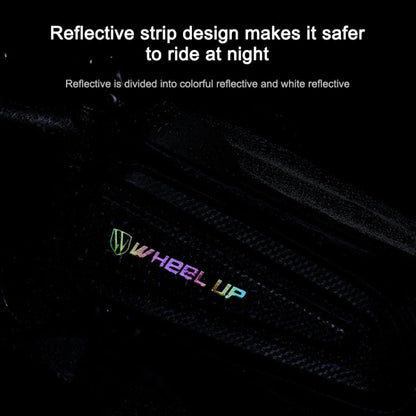 Skorter | WHEEL UP Hard Shell Bicycle Bag Front Beam Bag Mountain Bike mobile Phone Touch Screen Tube Bag Riding Equipment(Colorful reflective models)