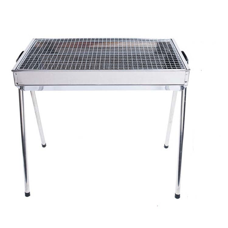 Skorter | HZ-003 BBQ Grill Outdoor Portable Stainless Steel Stove Household Charcoal Barbecue Rack, Grill/pan specifications: M
