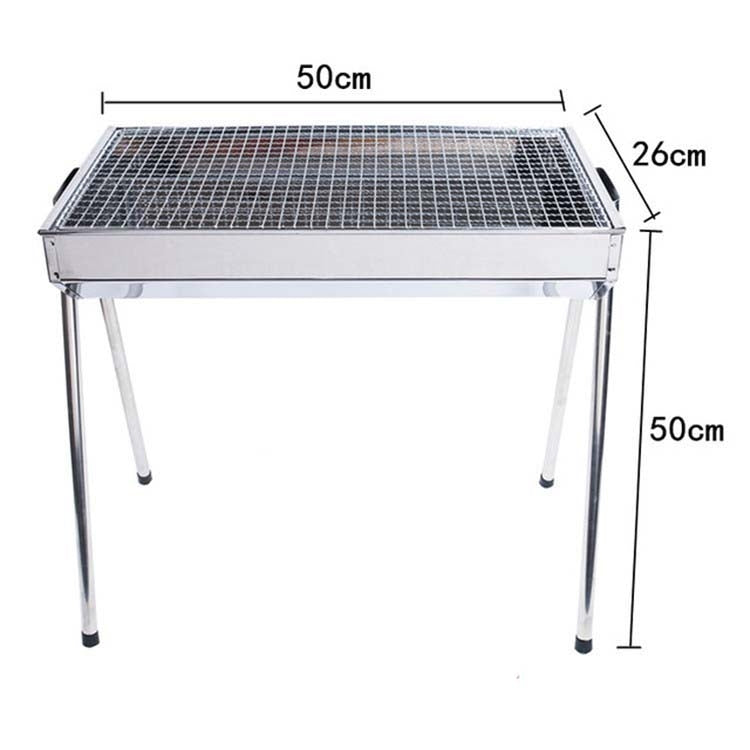 Skorter | HZ-003 BBQ Grill Outdoor Portable Stainless Steel Stove Household Charcoal Barbecue Rack, Grill/pan specifications: M