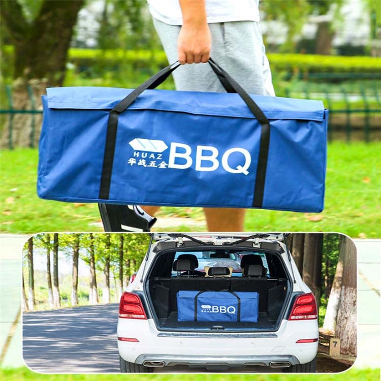 Skorter | HZ-003 BBQ Grill Outdoor Portable Stainless Steel Stove Household Charcoal Barbecue Rack, Grill/pan specifications: L