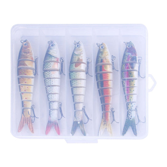 Skorter | Luya Knotty Fish Plastic Bionic Hard Bait Sea Fishing Fake Bait, Colour: 5 PCS