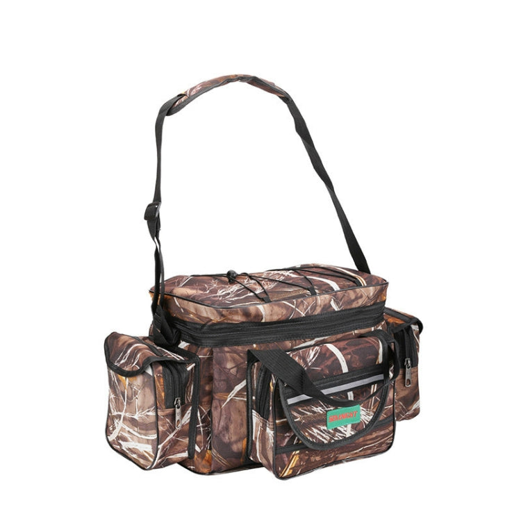 Skorter | SeaKnight SK003 Multifunctional Lure Bag Shoulder Messenger Bag Fishing Gear Waist Bag(Straw)