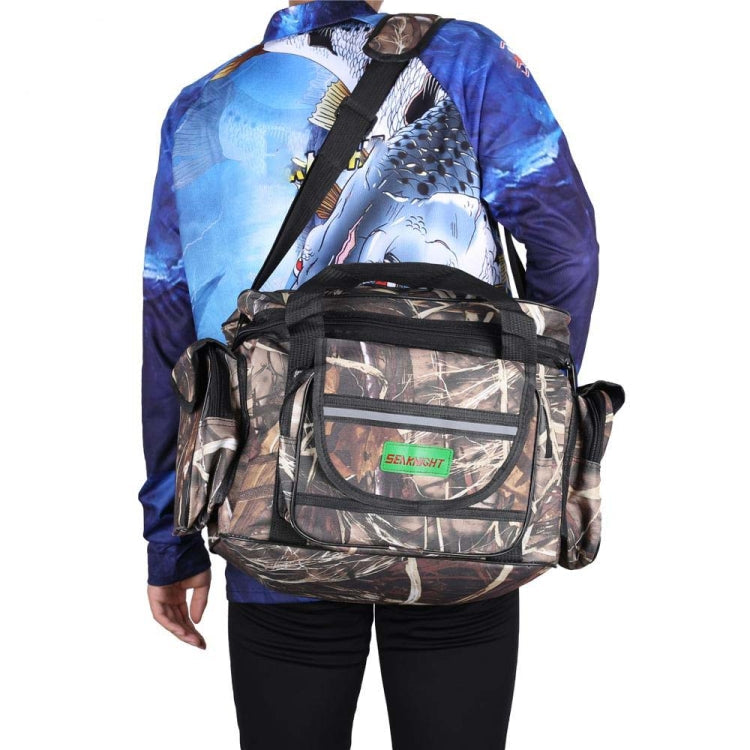 Skorter | SeaKnight SK003 Multifunctional Lure Bag Shoulder Messenger Bag Fishing Gear Waist Bag(Straw)