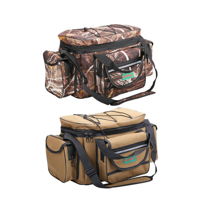 Skorter | SeaKnight SK003 Multifunctional Lure Bag Shoulder Messenger Bag Fishing Gear Waist Bag(Straw)