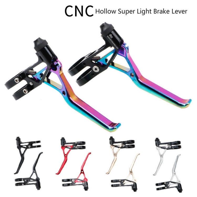Skorter | Litepro LP UltraLevers CNC Folding Bike Road Bike Small Wheel V Brake Lever, Color:Silver Black