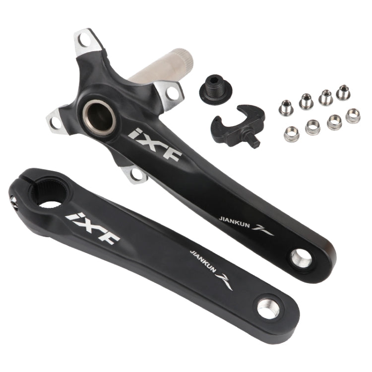 Skorter | JIANKUN IXF Mountain Bike Hollow Crank Modified, Style:Left and Right Crank(Black)