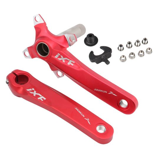 Skorter | JIANKUN IXF Mountain Bike Hollow Crank Modified, Style:Left and Right Crank(Red)