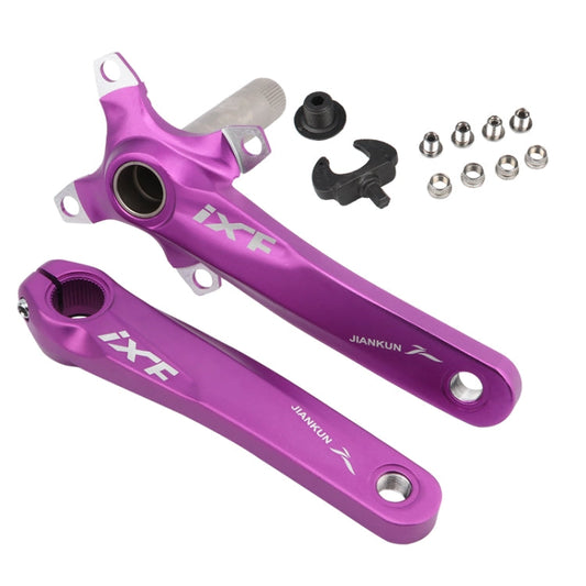 Skorter | JIANKUN IXF Mountain Bike Hollow Crank Modified, Style:Left and Right Crank(Purple)