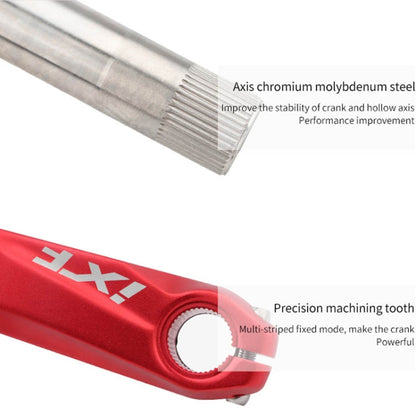 Skorter | JIANKUN IXF Mountain Bike Hollow Crank Modified, Style:Left and Right Crank+Bottom Bracket(Silver)