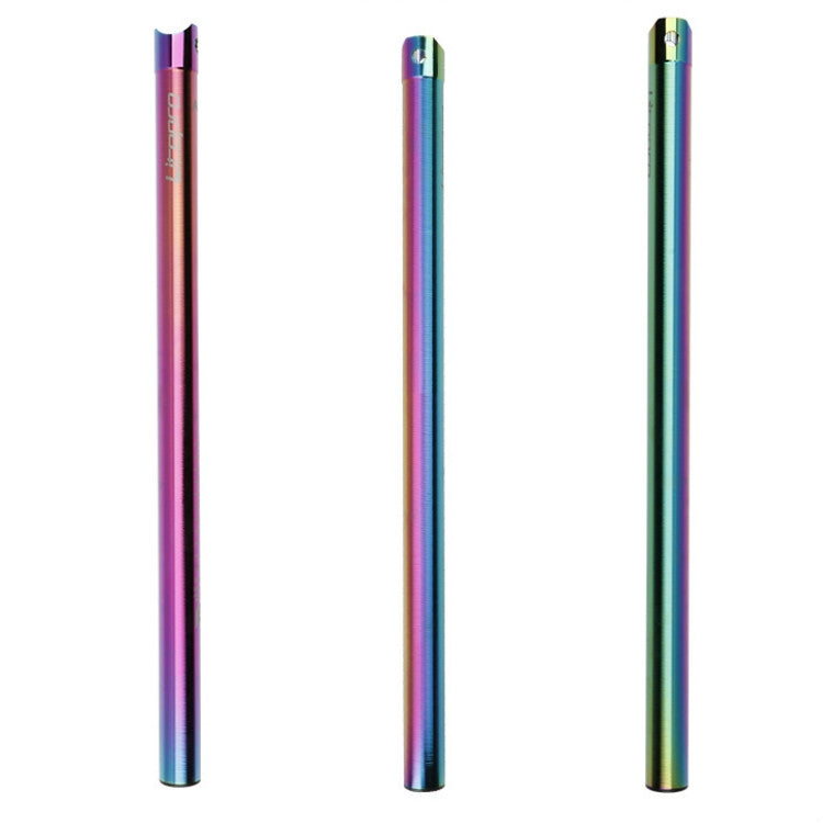 Skorter | Litepro 412 Folding Bicycle Seatpost 33.9mm LP Plum Blossom Seat Tube, Colour: Electroplating Colorful