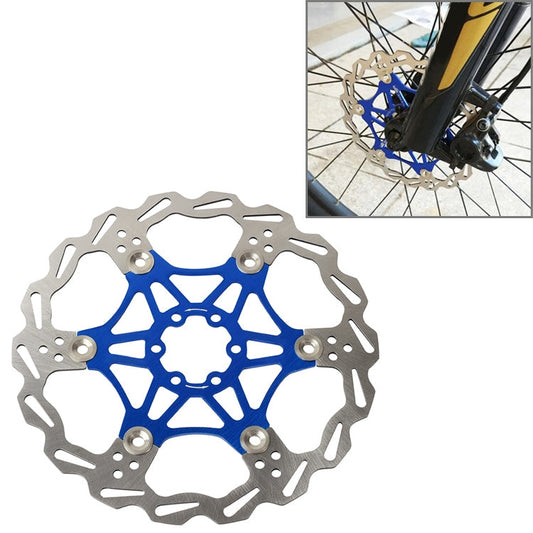 Skorter | SNAIL FD-01 Mountain Bike Floating Disc Bicycle Brake Pad Six Nail Brake Disc, Size:203mm, Color:Blue
