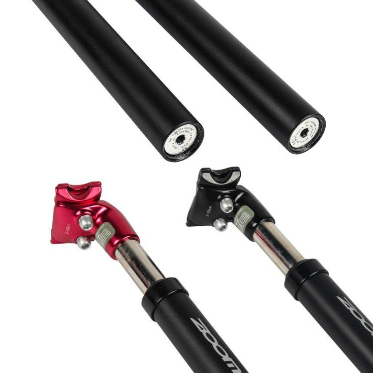 Skorter | ZOOM Suspension Seat Tube Mountain Bike Bicycle Hydraulic Seatpost, Caliber:27.2mm(Silver)