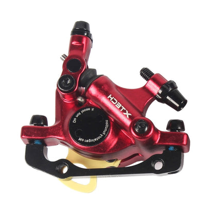 Skorter | ZOOM HB100 Mountain Bike Hydraulic Brake Caliper Folding Bike Cable Pull Hydraulic Disc Brake Caliper, Style:Front(Red)