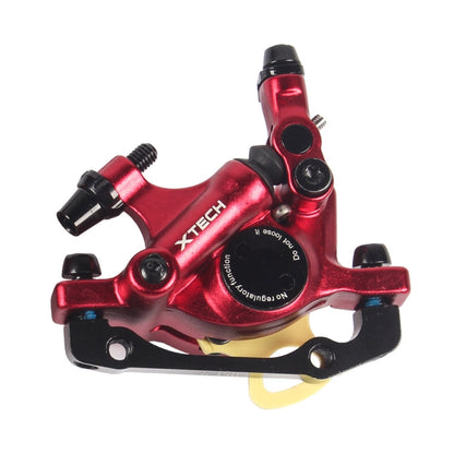 Skorter | ZOOM HB100 Mountain Bike Hydraulic Brake Caliper Folding Bike Cable Pull Hydraulic Disc Brake Caliper, Style:Front(Red)