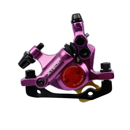 Skorter | ZOOM HB100 Mountain Bike Hydraulic Brake Caliper Folding Bike Cable Pull Hydraulic Disc Brake Caliper, Style:Front(Purple)
