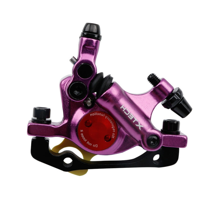 Skorter | ZOOM HB100 Mountain Bike Hydraulic Brake Caliper Folding Bike Cable Pull Hydraulic Disc Brake Caliper, Style:Front(Purple)