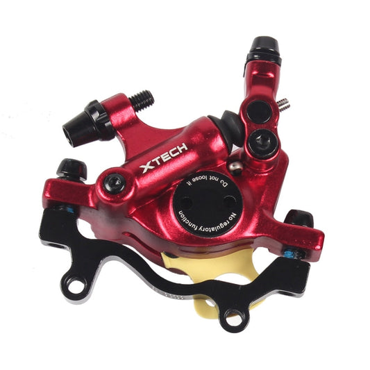 Skorter | ZOOM HB100 Mountain Bike Hydraulic Brake Caliper Folding Bike Cable Pull Hydraulic Disc Brake Caliper, Style:Rear(Red)