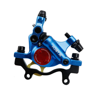 Skorter | ZOOM HB100 Mountain Bike Hydraulic Brake Caliper Folding Bike Cable Pull Hydraulic Disc Brake Caliper, Style:Rear(Blue)