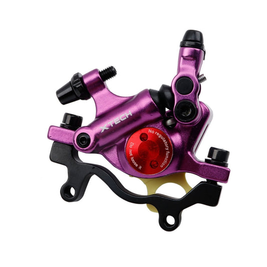 Skorter | ZOOM HB100 Mountain Bike Hydraulic Brake Caliper Folding Bike Cable Pull Hydraulic Disc Brake Caliper, Style:Rear(Purple)