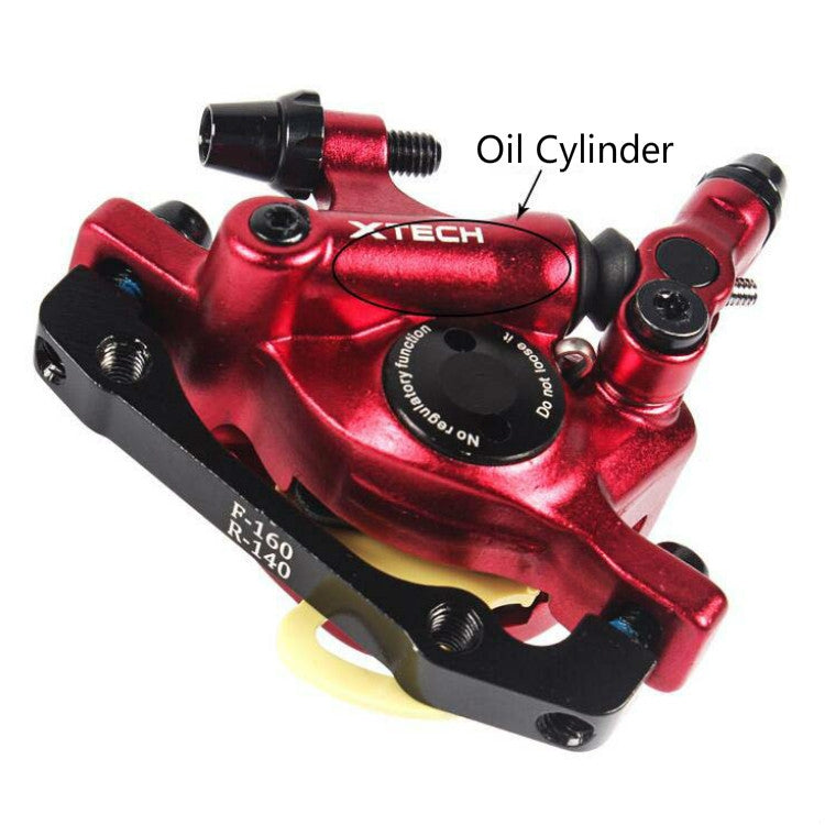 Skorter | ZOOM HB100 Mountain Bike Hydraulic Brake Caliper Folding Bike Cable Pull Hydraulic Disc Brake Caliper, Style:Front and Rear(Black)