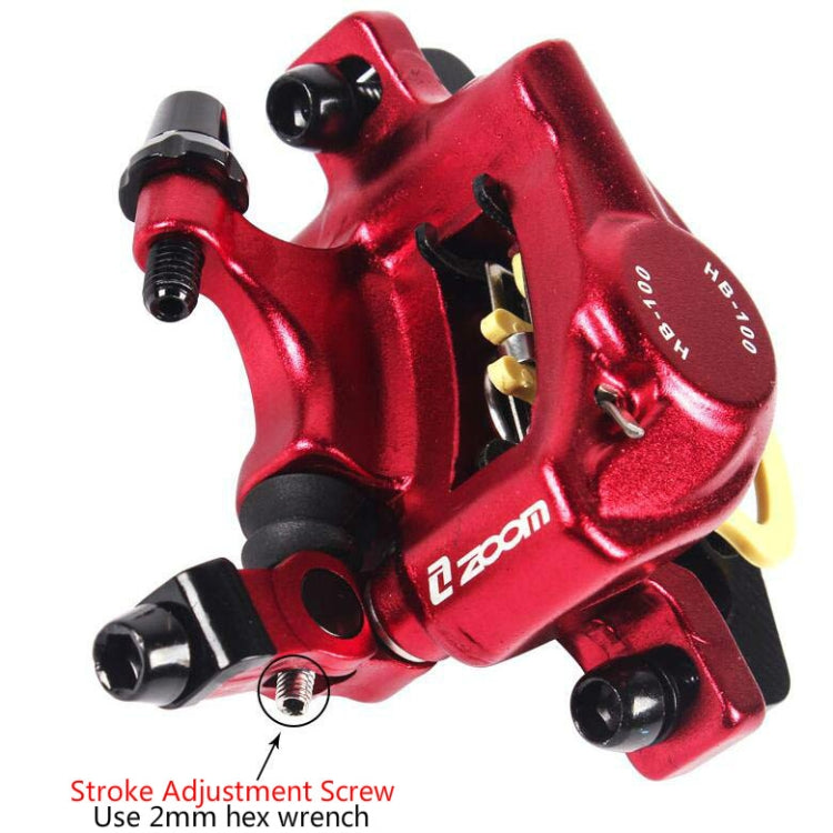 Skorter | ZOOM HB100 Mountain Bike Hydraulic Brake Caliper Folding Bike Cable Pull Hydraulic Disc Brake Caliper, Style:Front and Rear(Black)