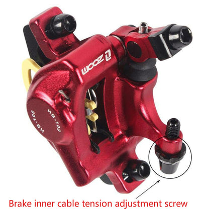 Skorter | ZOOM HB100 Mountain Bike Hydraulic Brake Caliper Folding Bike Cable Pull Hydraulic Disc Brake Caliper, Style:Front and Rear(Black)