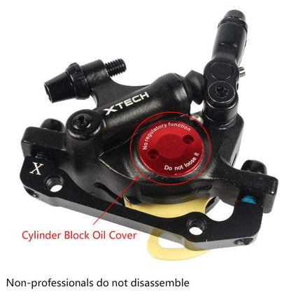 Skorter | ZOOM HB100 Mountain Bike Hydraulic Brake Caliper Folding Bike Cable Pull Hydraulic Disc Brake Caliper, Style:Front and Rear(Black)