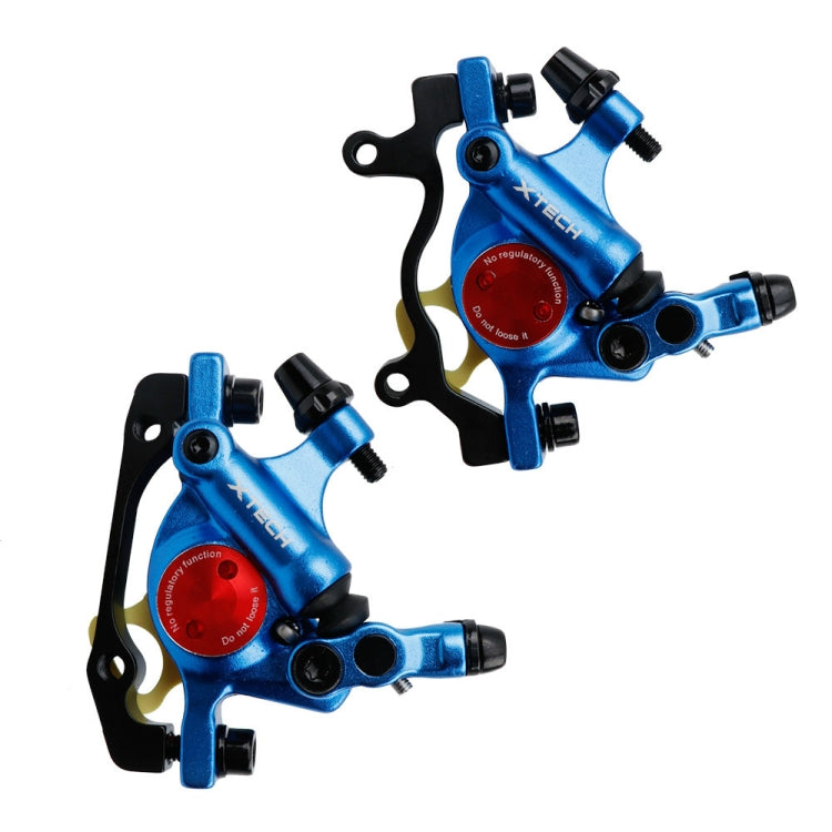 Skorter | ZOOM HB100 Mountain Bike Hydraulic Brake Caliper Folding Bike Cable Pull Hydraulic Disc Brake Caliper, Style:Front and Rear(Blue)