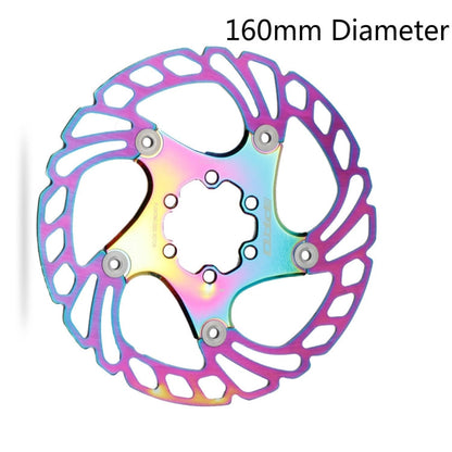 Skorter | IIIPRO Floating Disc Road Mountain Bike Six Nail Disc Brake Disc, Size:160mm(Colorful)