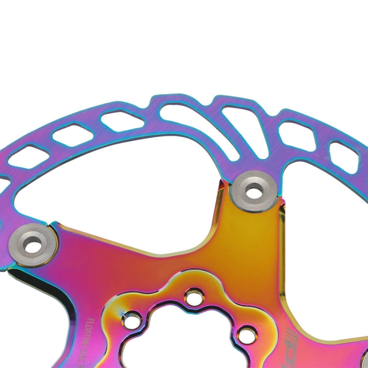 Skorter | IIIPRO Floating Disc Road Mountain Bike Six Nail Disc Brake Disc, Size:160mm(Colorful)