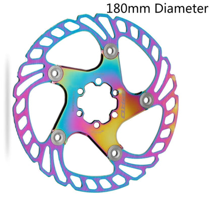 Skorter | IIIPRO Floating Disc Road Mountain Bike Six Nail Disc Brake Disc, Size:180mm(Colorful)