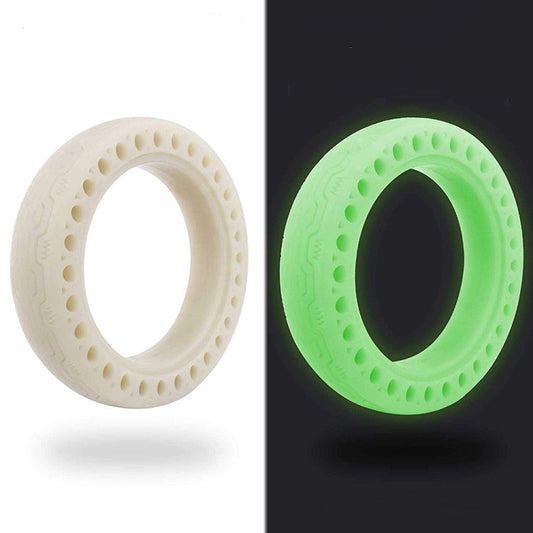 Skorter | M0137 For Xiaomi Mijia M365 Electric Scooter Accessories 8.5 inch Shock-absorbing Pattern Honeycomb Solid Tire Fluorescent Tire(Fluorescent Green)