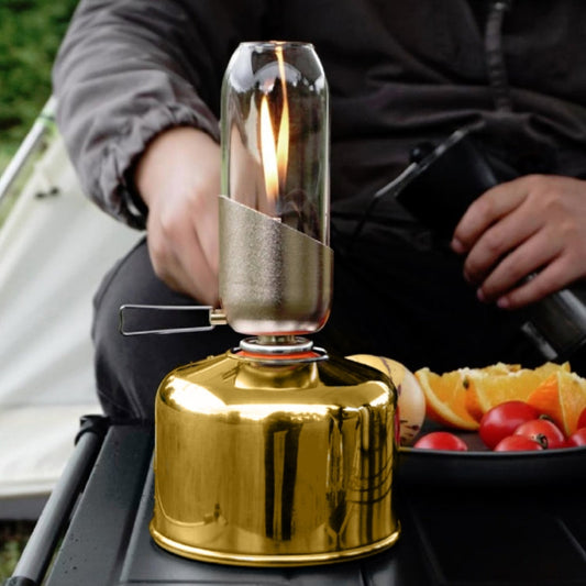 Skorter | Fire-Maple Outdoor Metal Gas Tank Cover Camping G2 Flat Gas Tank Metal Cover(Shiny Gold)