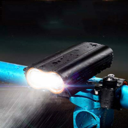 Skorter | Bicycle Front Light USB Charging T6 Cycling Light Waterproof Mountain Bike Light(Black)