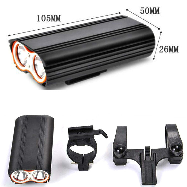 Skorter | Bicycle Front Light USB Charging T6 Cycling Light Waterproof Mountain Bike Light(Black)