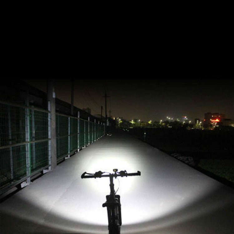 Skorter | Bicycle Front Light USB Charging T6 Cycling Light Waterproof Mountain Bike Light(Black)