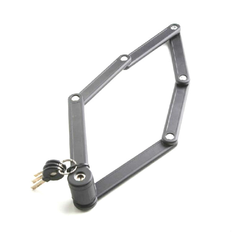 Skorter | Tonyon Universal Anti-hydraulic Scissors Bicycle Lock Four-section Folding Mountain Bike Lock(Black)