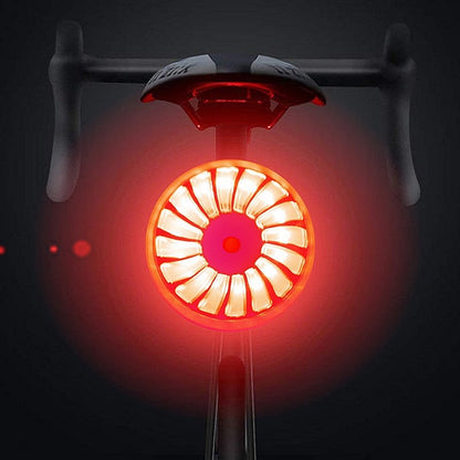 Skorter | Bicycle Smart Sensor Brake Light USB Tail Light Warning Light(Black)