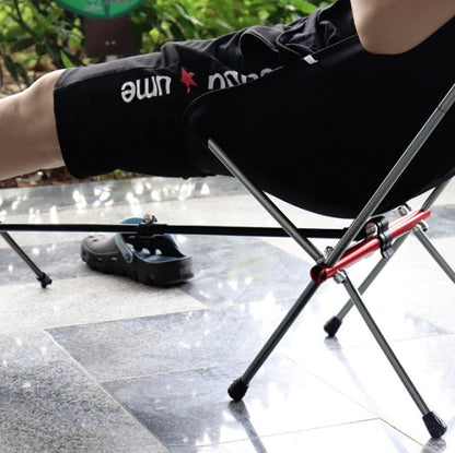 Skorter | Outdoor Beach Chair Aluminum Alloy Ultra Light Camping Barbecue Fishing Portable Folding Back Chair(Folding Chair + Telescopic Tripod)