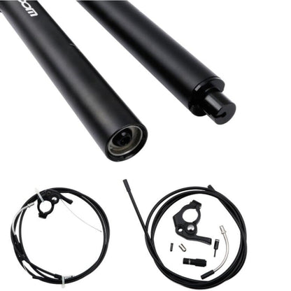 Skorter | ZOOM Bicycle Wire-Controlled Hydraulic Lift Seat Tube Mountain Bike Seatpost, Size:31.6mm, Specification:400mm Internal Routing