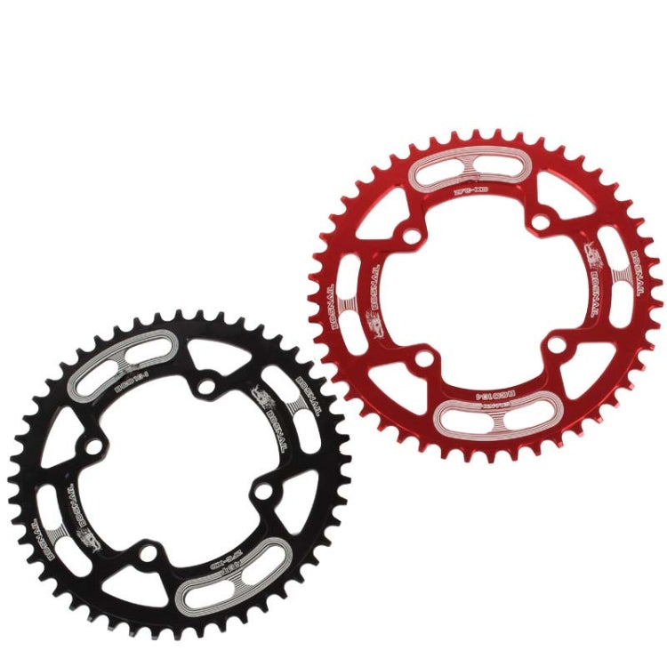 Skorter | Snail Positive And Negative Tooth Discs Mountain Bike Single Disc Large Tooth Disc 104mm Bcd, Specification:46T(Black)