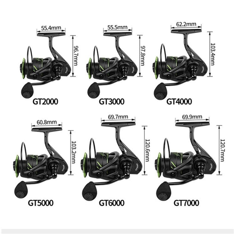 Skorter | Linhu All-metal Spinning Wheel GT Long-range Caster Without Gap Sea Fishing Reel, Model:GT3000